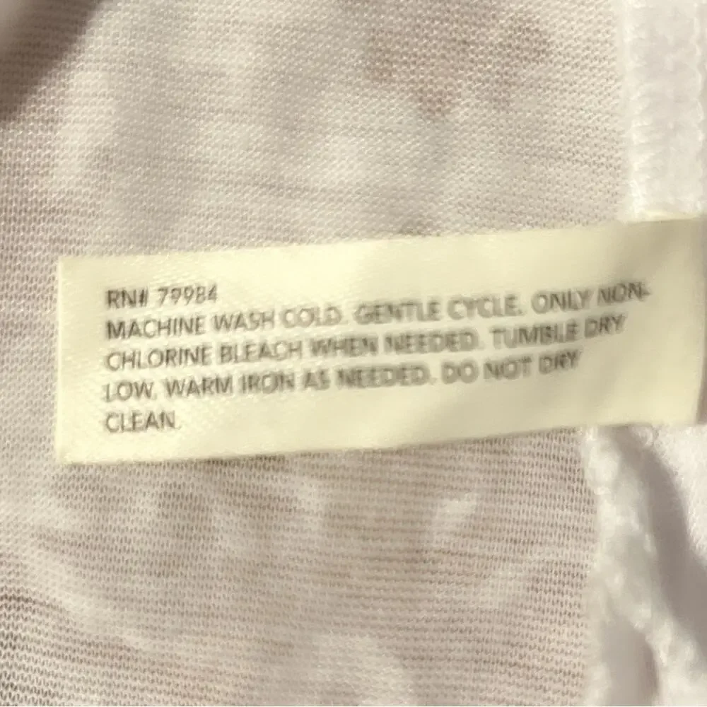 Soma Live Loungewear White Pull On Hooded Long Sleeve Shirt Lightweight Large - Picture 8 of 8